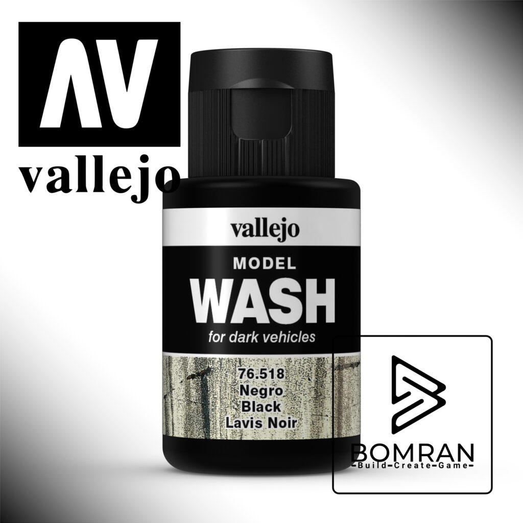 Vallejo Model Wash Black - Bomran Ltd