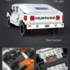 CaDA Humvee brick model rear interior and nameplate details