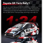 Toyota GR Yaris Rally1 1:24 scale CaDA model information graphic