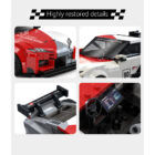 CaDA Toyota GR Supra GT4 model details including front, cockpit and rear wing