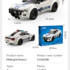 CaDA Midnight Pursuit C55063W manufacturer specifications: 156 pieces, ages 8+, model dimensions and retail box
