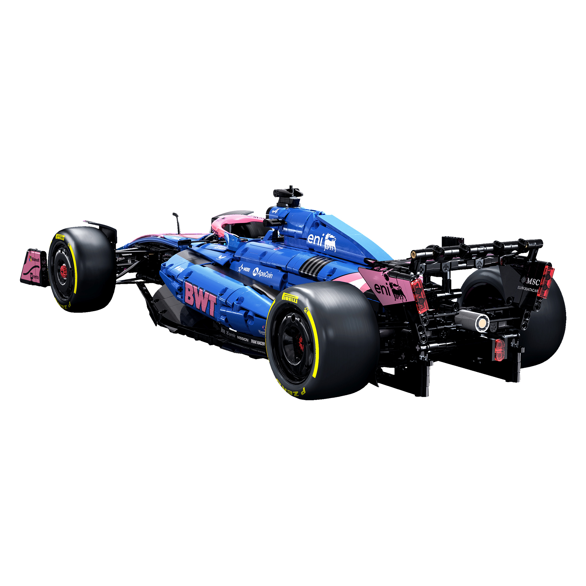 CaDA BWT Alpine A525 C64012W 1:8 model - rear three-quarter view