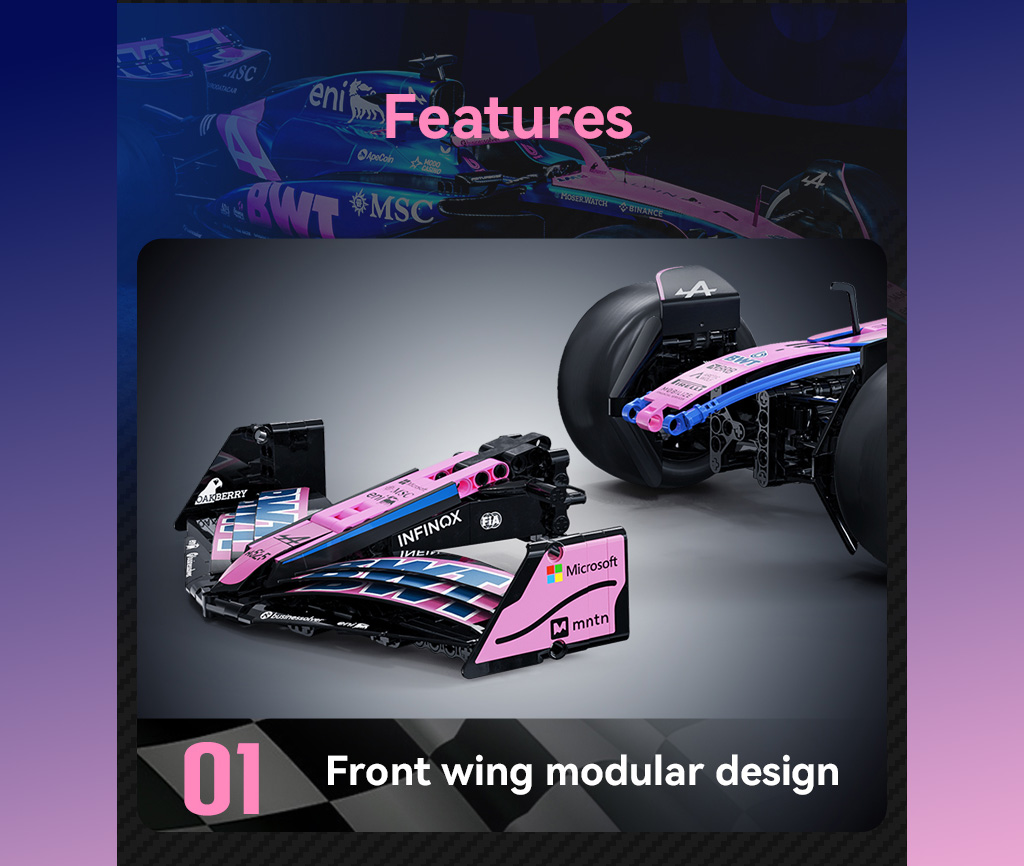 CaDA BWT Alpine A525 C64012W 1:8 model - detailed product view 5