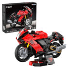CaDA Suzuki Hayabusa C64051W red and black 1:6 motorcycle model with display stand and retail box