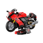 CaDA Suzuki Hayabusa C64051W motorcycle model on display stand