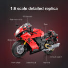 CaDA Suzuki Hayabusa C64051W 1:6 scale motorcycle dimensions and display details