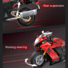 CaDA Suzuki Hayabusa C64051W rear suspension and handlebar-linked steering details