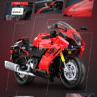 CaDA Suzuki Hayabusa C64051W windscreen and red bodywork details