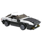Front three-quarter view of the black and white CaDA Initial D Toyota Trueno AE86 C55014W