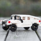 CaDA Humvee brick model left side profile