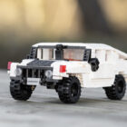 CaDA Humvee brick model low front three-quarter view
