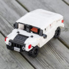 CaDA Humvee brick model overhead front view