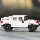 CaDA Humvee brick model right side profile
