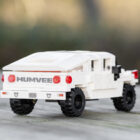 CaDA Humvee brick model rear outdoor view