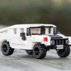 CaDA Humvee brick model front right outdoor view