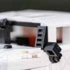 CaDA Humvee brick model side mirror and windscreen detail