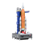CaDA SLS Artemis C56049W display with orange rocket, printed boosters and white cloud details
