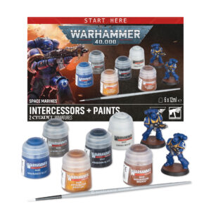 Warhammer 40,000: Space Marines Intercessors + Paints