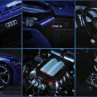 Detailed V8 engine in CaDA Audi RS 6 Avant 1:8 model