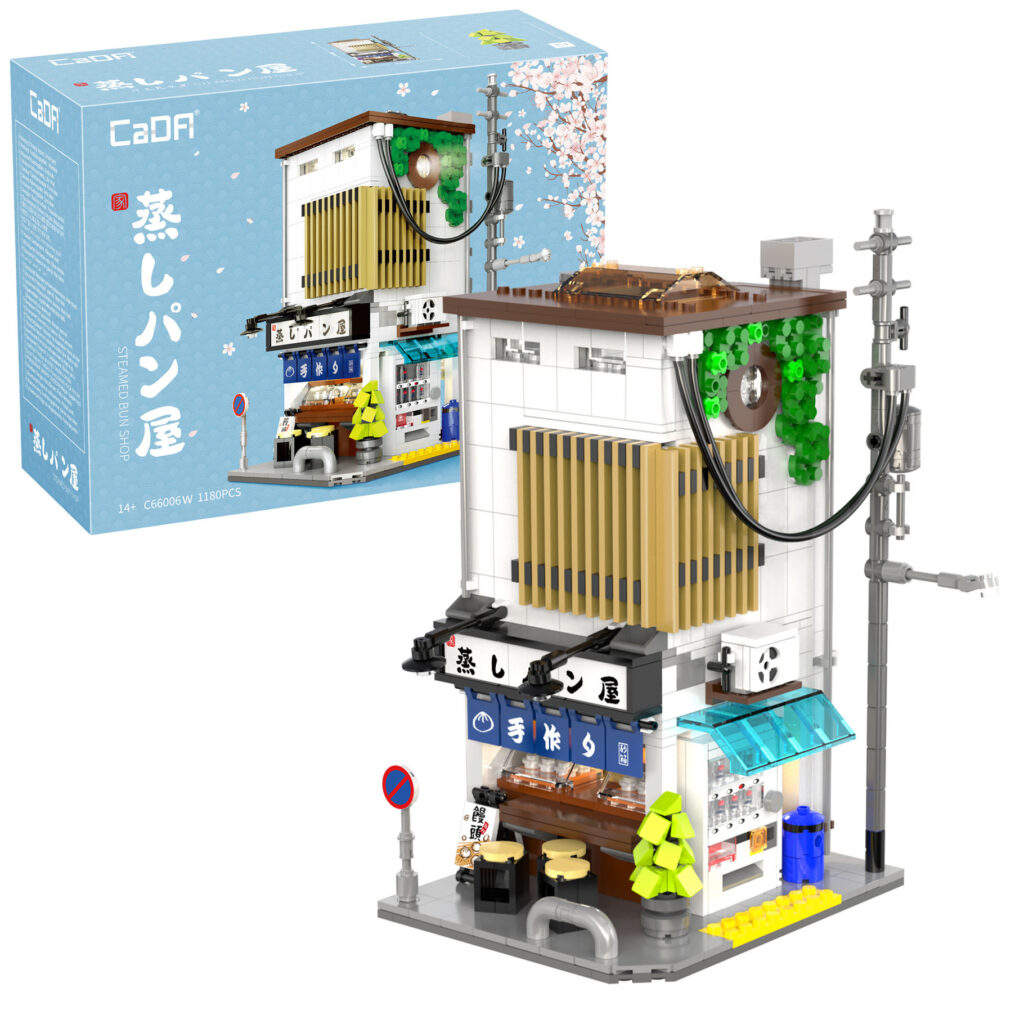 CaDA Japanese Steamed Bun Shop C66006W two-storey building model