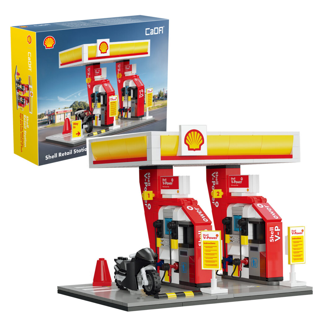 CaDA Shell Retail Station C66028W 305-piece model